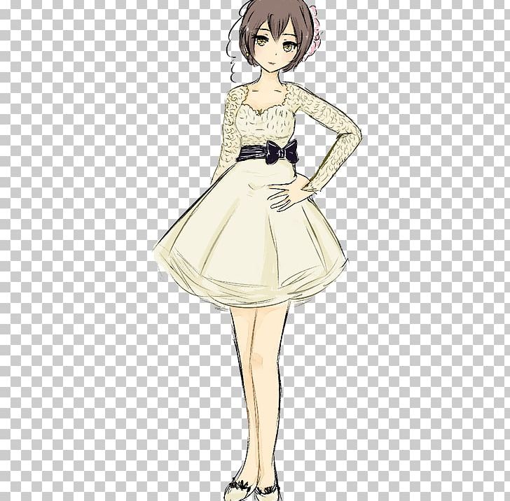 Brown Hair Gown Character Sketch PNG, Clipart, Anime, Brown, Brown Hair, Character, Clothing Free PNG Download
