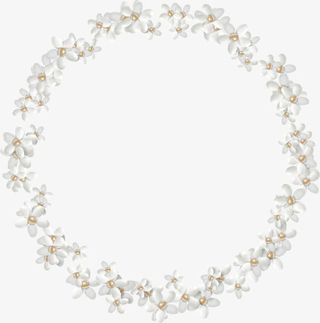 White Flowers Circle Pattern PNG, Clipart, Circle Clipart, Flower, Flowers, Flowers Clipart, Pattern Clipart Free PNG Download