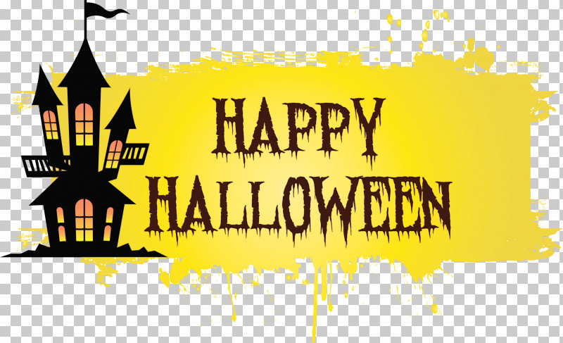 Logo Yellow Text M PNG, Clipart, Happy Halloween, Logo, M, Paint, Text Free PNG Download