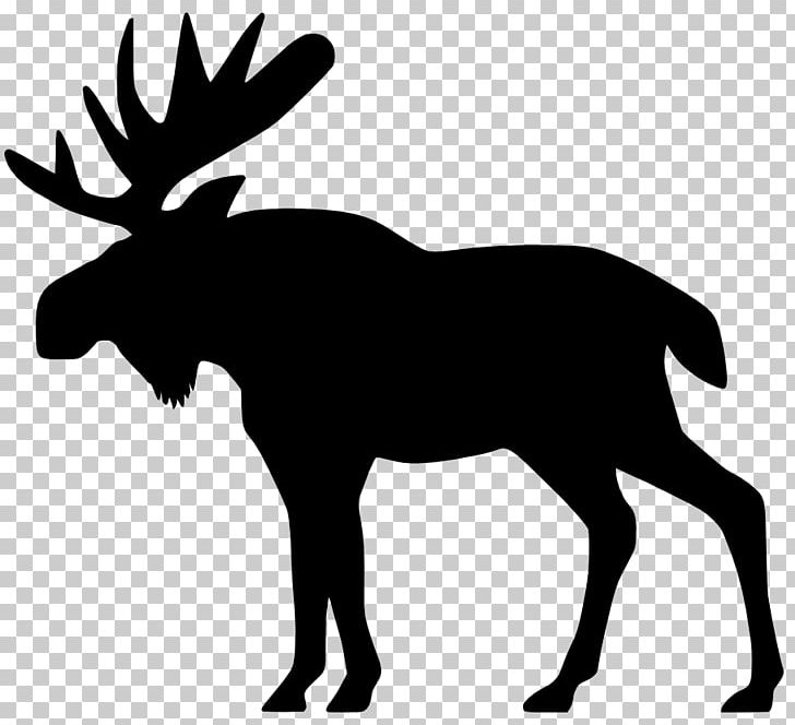 Moose Elk Deer Christmas Ornament PNG, Clipart, Accommodation, American Moose, Animals, Antler, Black And White Free PNG Download