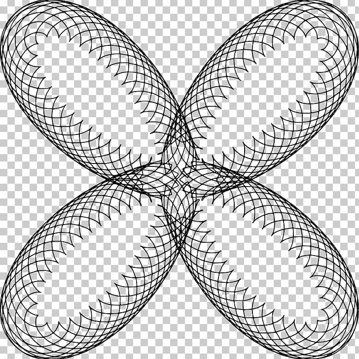 Invertebrate Symmetry Line Pattern PNG, Clipart, Art, Black And White, Circle, Epitrochoid, Invertebrate Free PNG Download