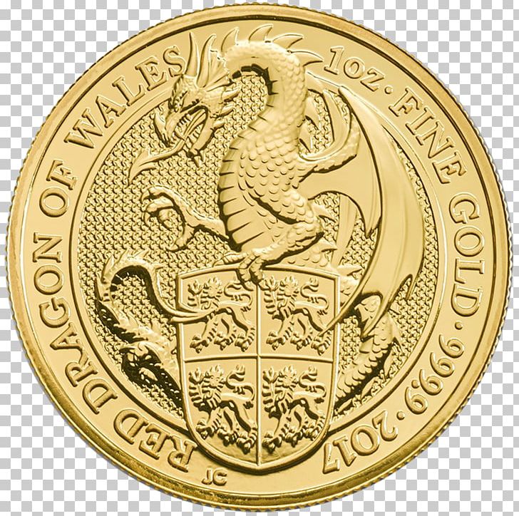 Royal Mint The Queen's Beasts Welsh Dragon Bullion Coin PNG, Clipart, Bronze Medal, Bullion, Bullion Coin, Coin, Currency Free PNG Download