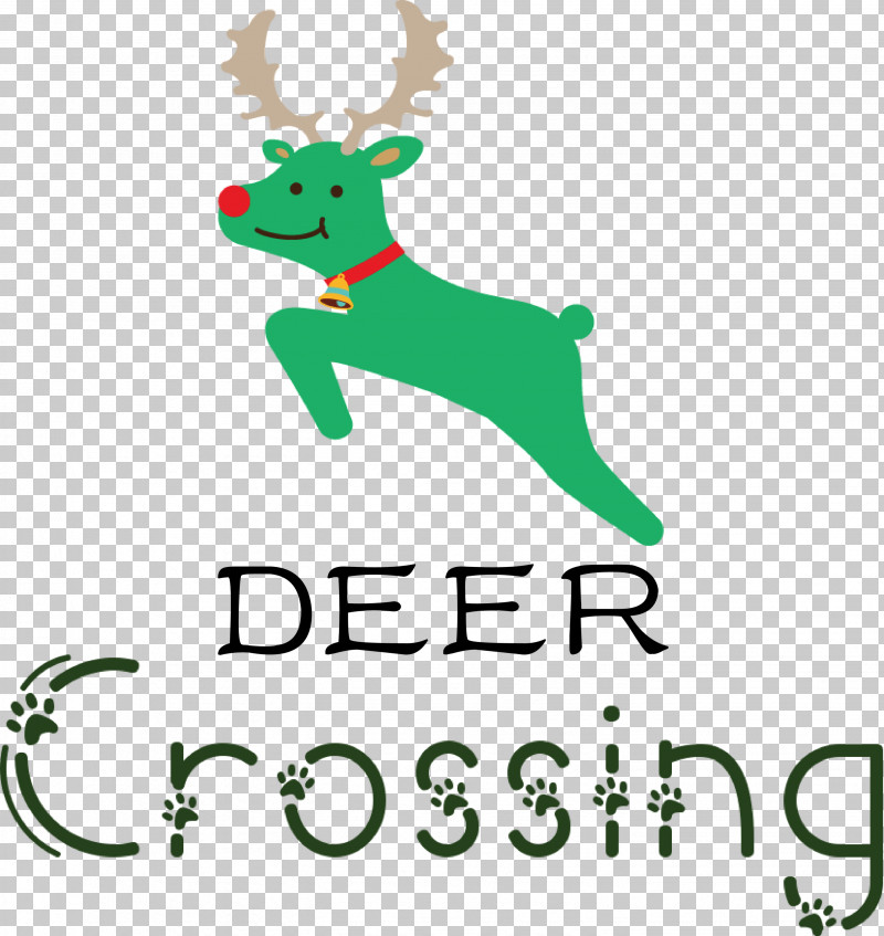 Deer Crossing Deer PNG, Clipart, Christmas Decoration, Deer, Deer Crossing, Leaf, Logo Free PNG Download
