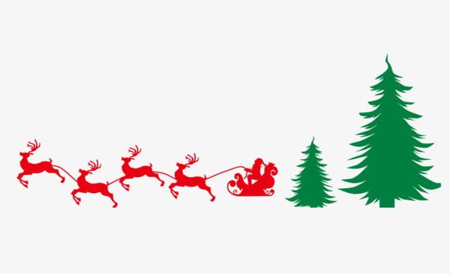 Christmas Tree Santa Claus Sleigh Silhouette Elk PNG, Clipart, Christmas, Christmas Clipart, Christmas Clipart, Christmas Tree, Claus Free PNG Download