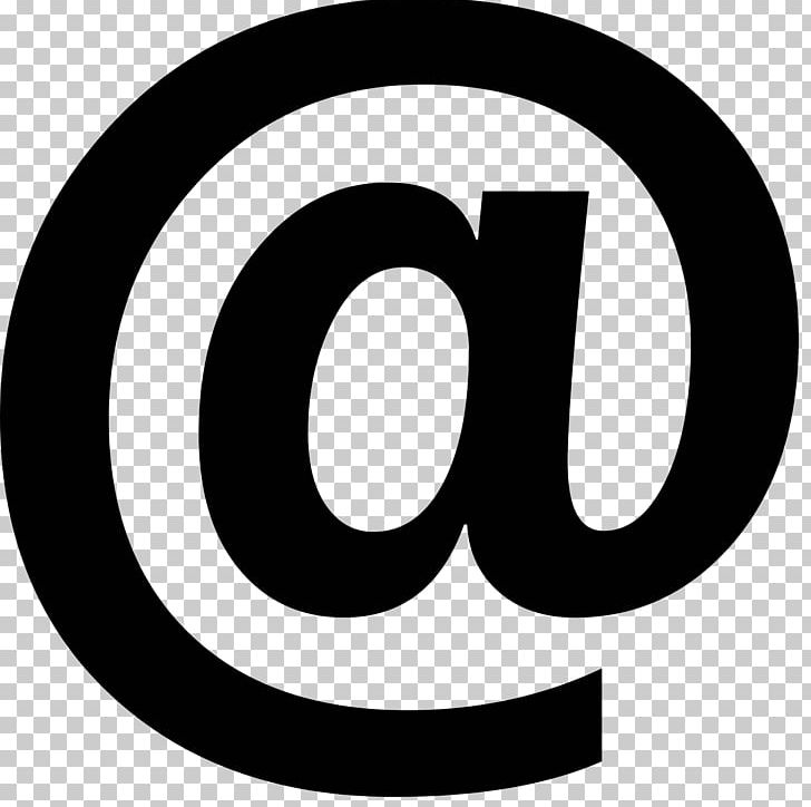 Email Computer Icons PNG, Clipart, Area, At Sign, Black And White, Brand, Circle Free PNG Download