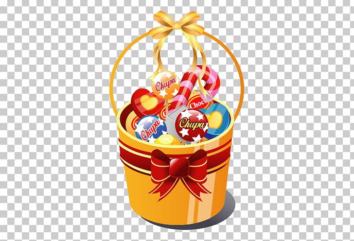 candy gift basket clipart