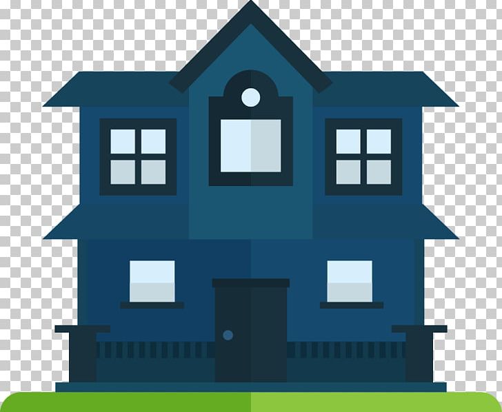 House Brush Icon PNG, Clipart, Angle, Blue, Blue Background, Building, Double Free PNG Download