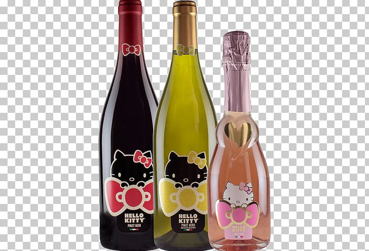 Sparkling Wine Hello Kitty Pinot Noir Sauvignon Blanc PNG, Clipart, Alcoholic Drink, Bottle, Cabernet Sauvignon, Chardonnay, Drink Free PNG Download