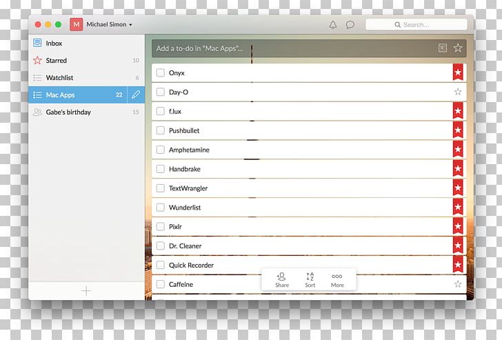 Freeware Computer Program Wunderlist Screenshot LINE PNG, Clipart, Brand, Computer, Computer Program, Doctorate, Document Free PNG Download