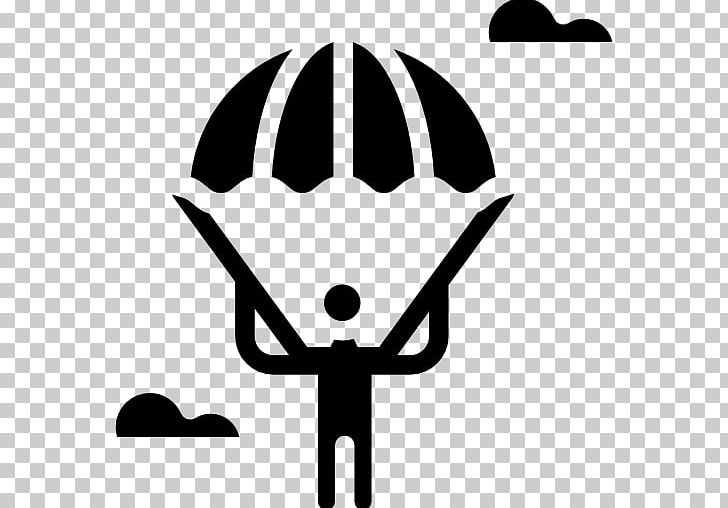 Paragliding Parachute Parachuting Sport PNG, Clipart, Artwork, Black And White, Campsite, Clip Art, Computer Icons Free PNG Download