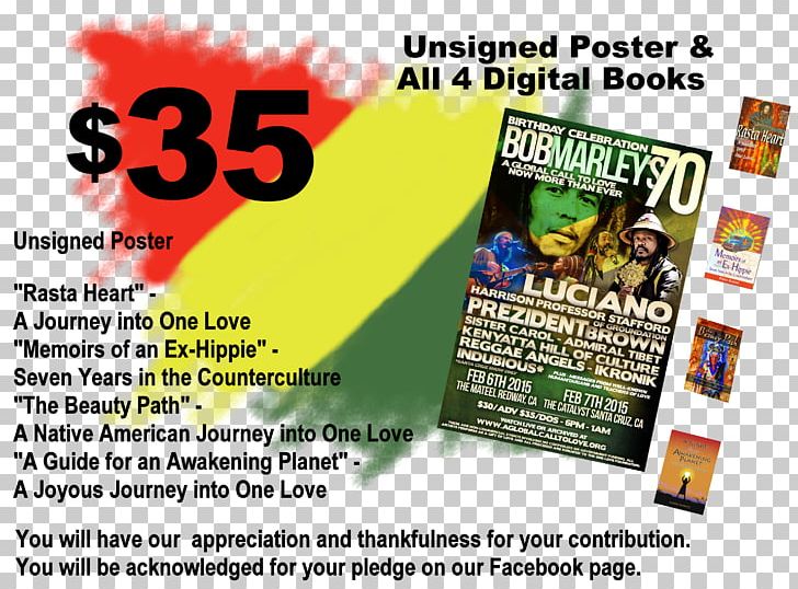 Foundation Gift Rasta Love Poster PNG, Clipart, Advertising, Bob Marley, Concert, Flyer, Foundation Free PNG Download