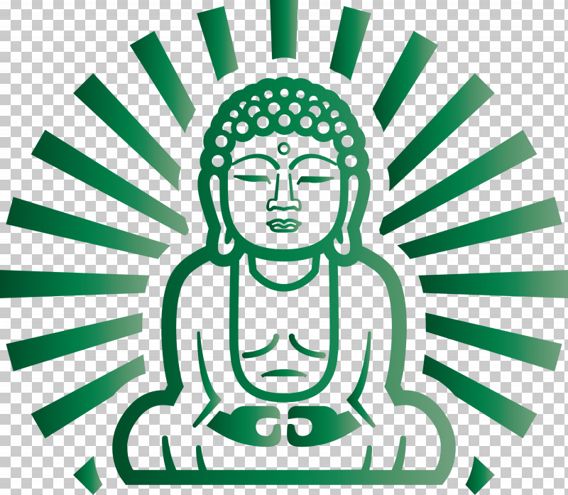 Buddha PNG, Clipart, Buddha, Circle, Green, Head, Line Free PNG Download