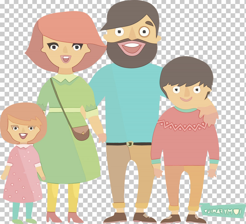 Cartoon People Child Sharing Gesture PNG, Clipart, Cartoon, Child, Family Day, Gesture, Happy Family Day Free PNG Download