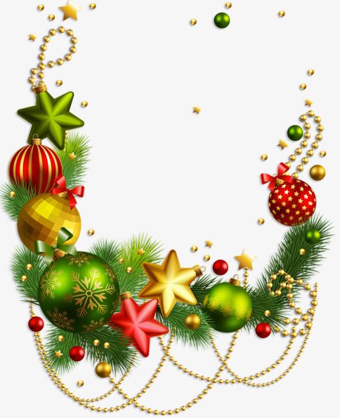 Cartoon Christmas Decorative Elements PNG, Clipart, Backgr, Balls, Border, Cartoon Clipart, Celebration Free PNG Download