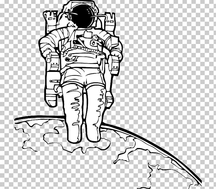 Astronaut Drawing Space Suit PNG, Clipart, Arm, Art, Artwork, Black, Black And White Free PNG Download