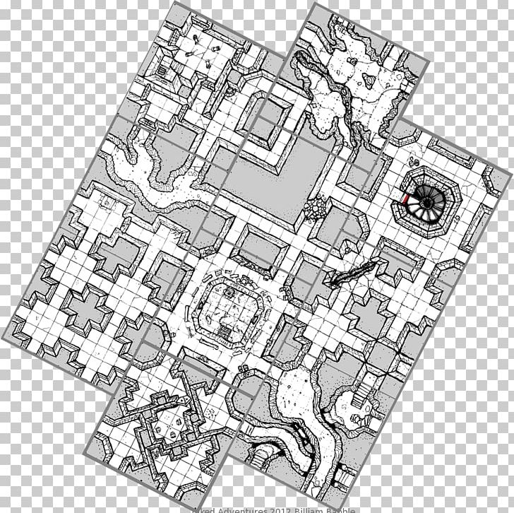 Tile Dungeon Crawl Dungeons & Dragons Game Map PNG, Clipart, Angle, Area, Black And White, Drawing, Dungeon Free PNG Download