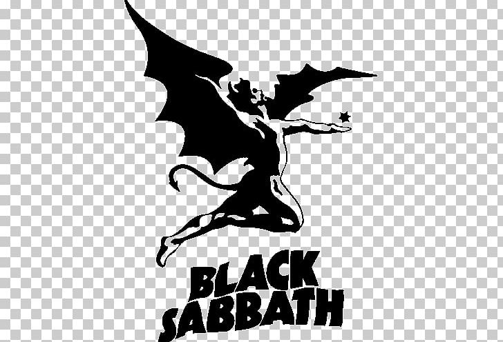 black sabbath logo black and white
