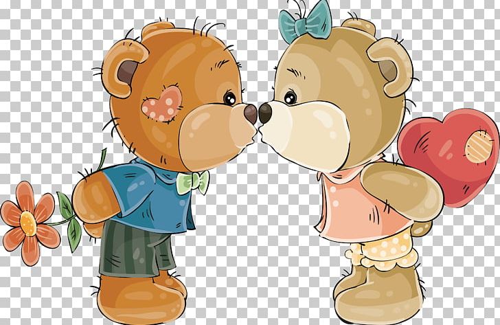 Teddy Bear Kiss PNG, Clipart, Bear, Bears, Bear Vector, Carnivoran, Cartoon Free PNG Download