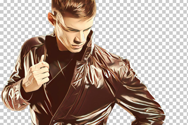 Leather Jacket Textile Neck Leather Jacket PNG, Clipart, Ear, Gesture, Jacket, Leather, Leather Jacket Free PNG Download