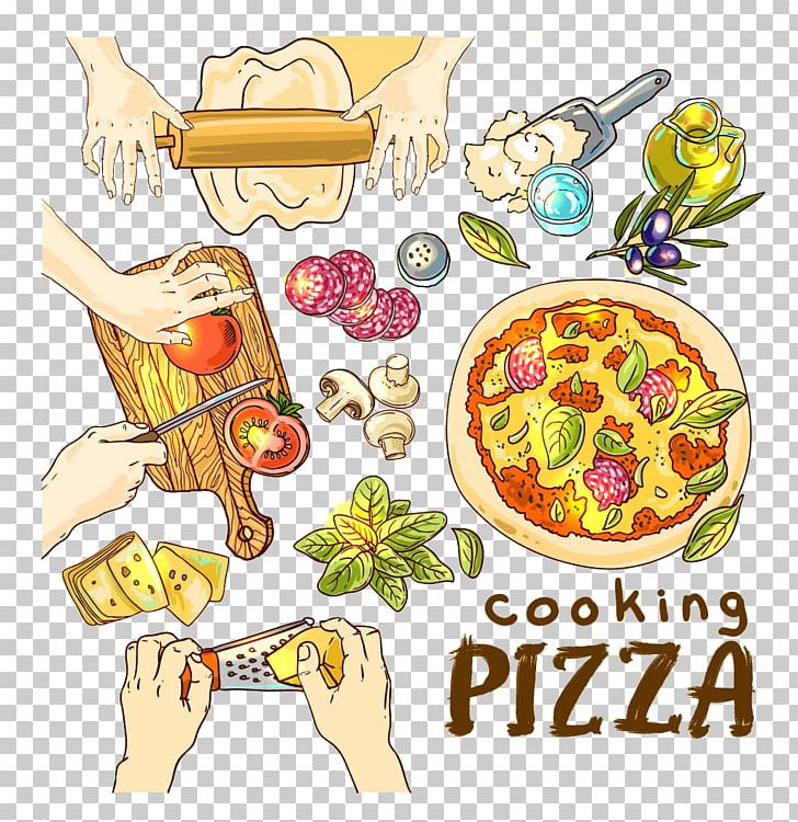 Hawaiian Pizza Ham Fast Food Italian Cuisine PNG, Clipart, Art, Artwork, Chef, Cooking, Food Free PNG Download