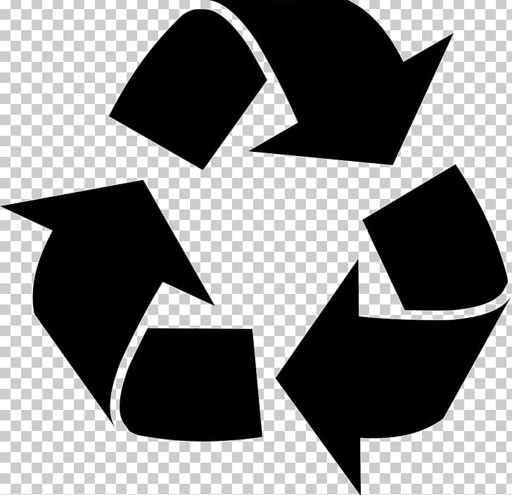 Paper Recycling Symbol Waste PNG, Clipart, Angle, Arrow, Black, Black And White, Circle Free PNG Download