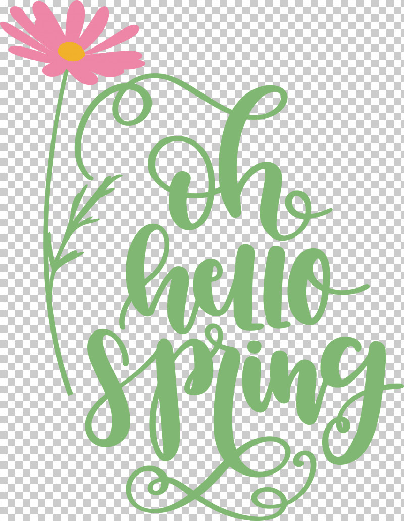 Hello Spring Oh Hello Spring Spring PNG, Clipart, Floral Design, Green, Hello Spring, Leaf, Line Free PNG Download