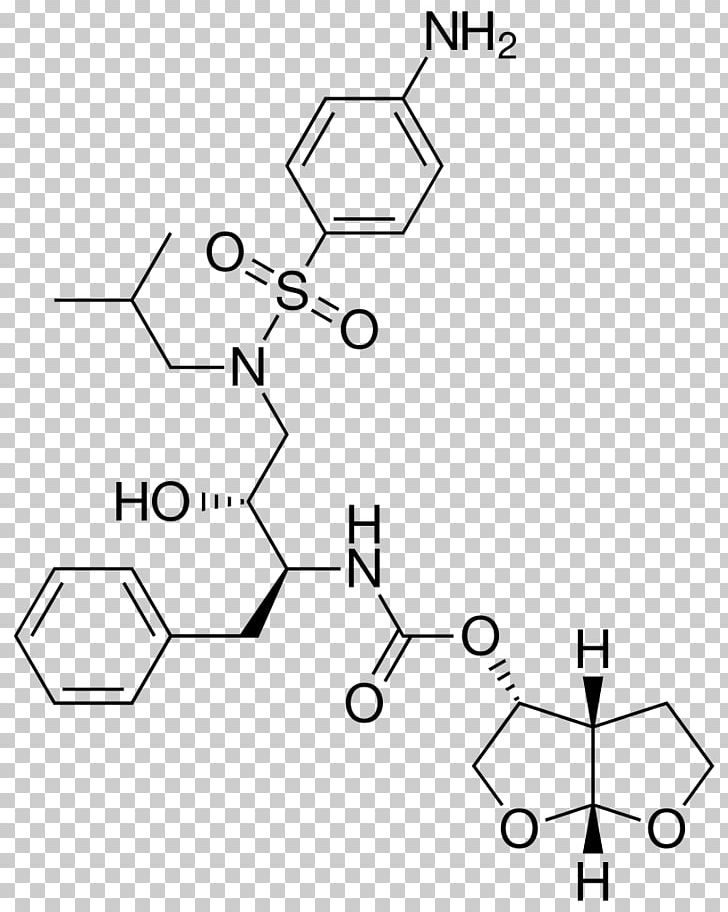 Darunavir Chemistry Bioanalysis Science HIV-1 Protease PNG, Clipart, Angle, Area, Auto Part, Bioanalysis, Black And White Free PNG Download