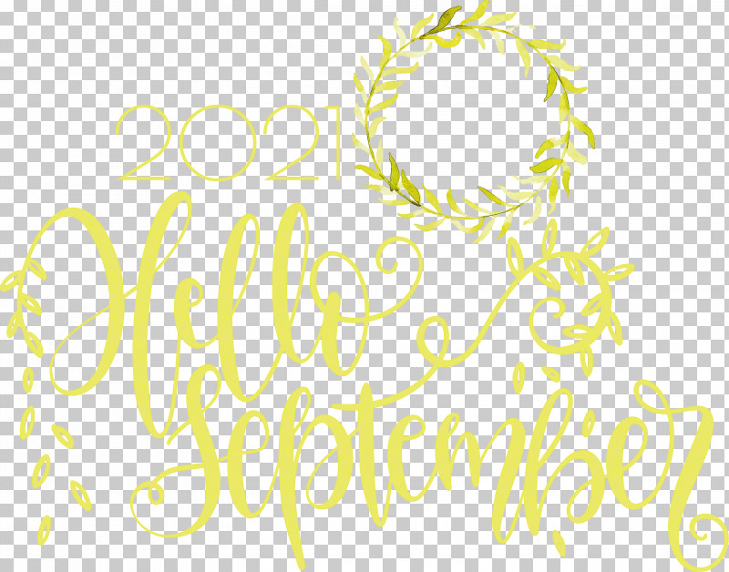 Hello September September PNG, Clipart, Calligraphy, Happiness, Hello September, Line, Logo Free PNG Download