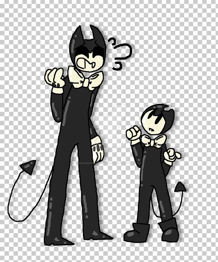 Bendy And The Ink Machine Drawing Cartoon Male Mammal PNG, Clipart, Author, Bendy And The Ink Machine, Black, Black And White, Black M Free PNG Download