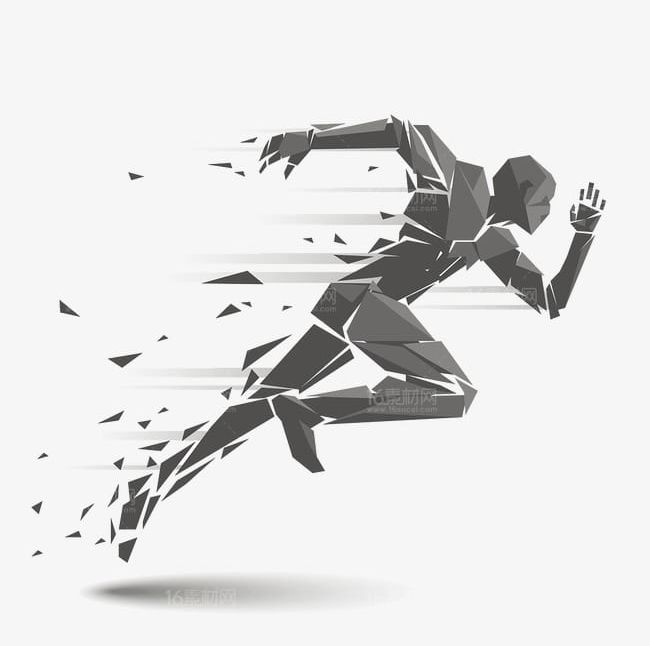 People Running Fast PNG, Clipart, Athlete, Dynamic, Fast Clipart, Fast Clipart, Geometric Free PNG Download