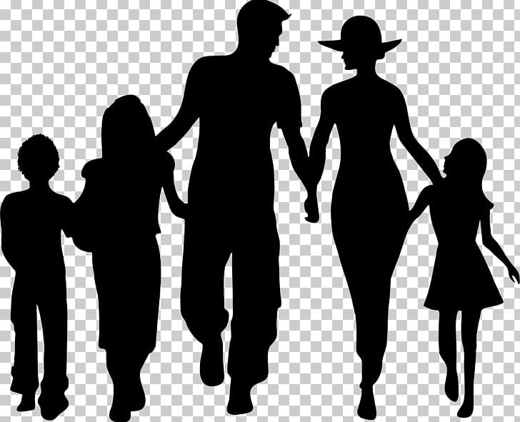 Family Silhouette PNG, Clipart, Black And White, Child, Family, Father, Friendship Free PNG Download