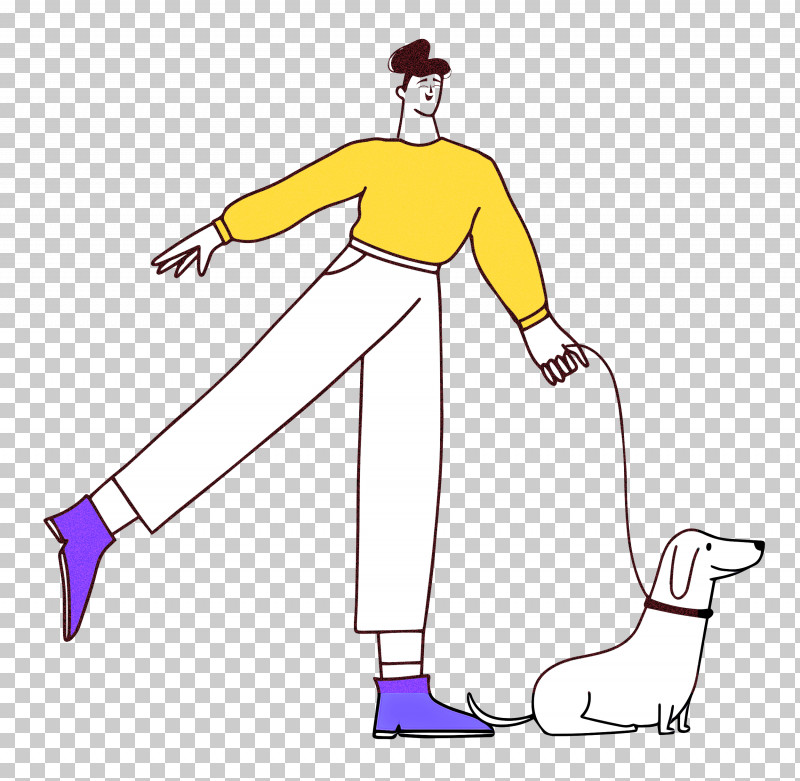 Walking The Dog PNG, Clipart, Costume, Fashion, Hm, Joint, Line Art Free PNG Download