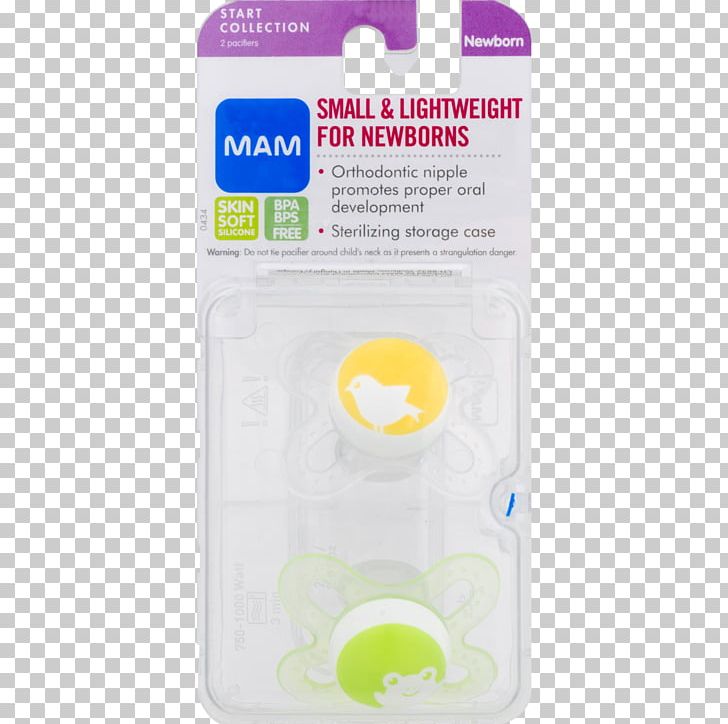 MAM Newborn Start Orthodontic Pacifier Unisex 0+ Months 2-Count Product Yellow Mother PNG, Clipart, Animal, Count, Infant, Material, Months Free PNG Download