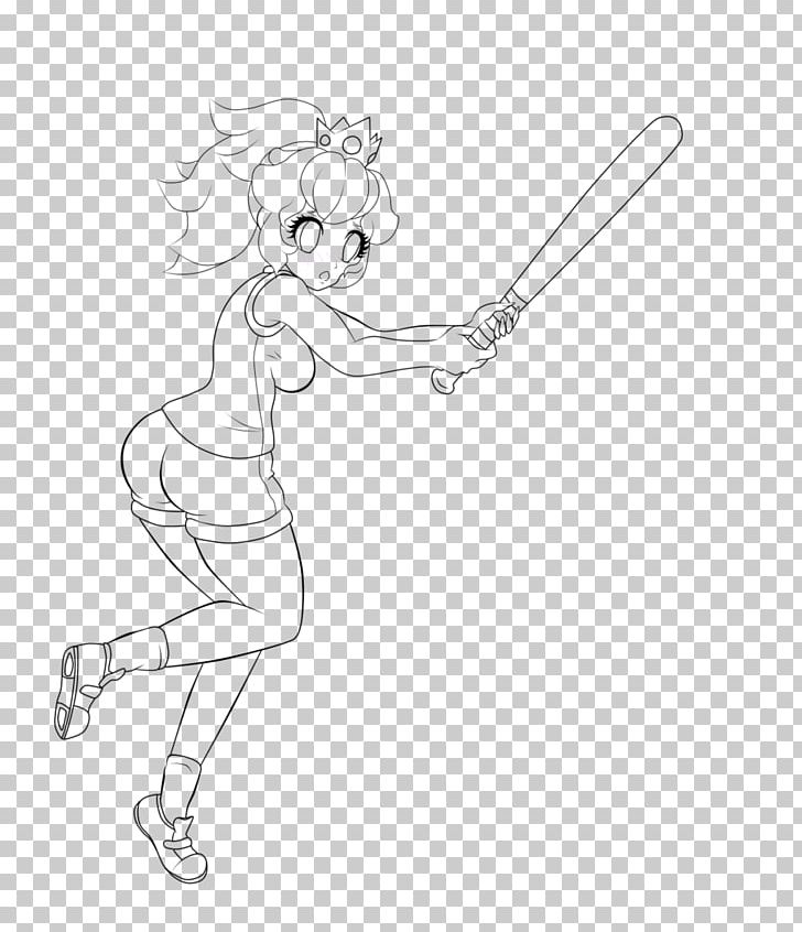 Line Art Princess Peach Drawing Fan Art Sketch PNG, Clipart, Angle, Area, Arm, Art, Artwork Free PNG Download
