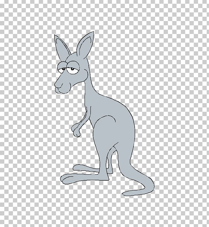Kangaroo Macropodidae Cartoon PNG, Clipart, Animals, Blue, Blue Abstract, Blue Background, Blue Border Free PNG Download