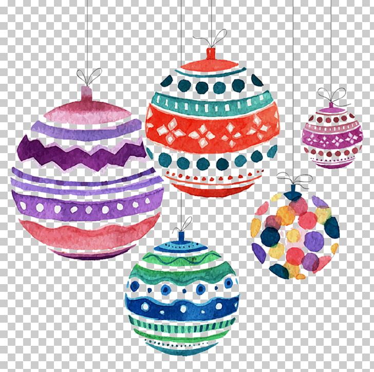Christmas Ornament Watercolor Painting Greeting Card PNG, Clipart, Balloon, Balloon Cartoon, Balloons, Christmas Card, Christmas Decoration Free PNG Download