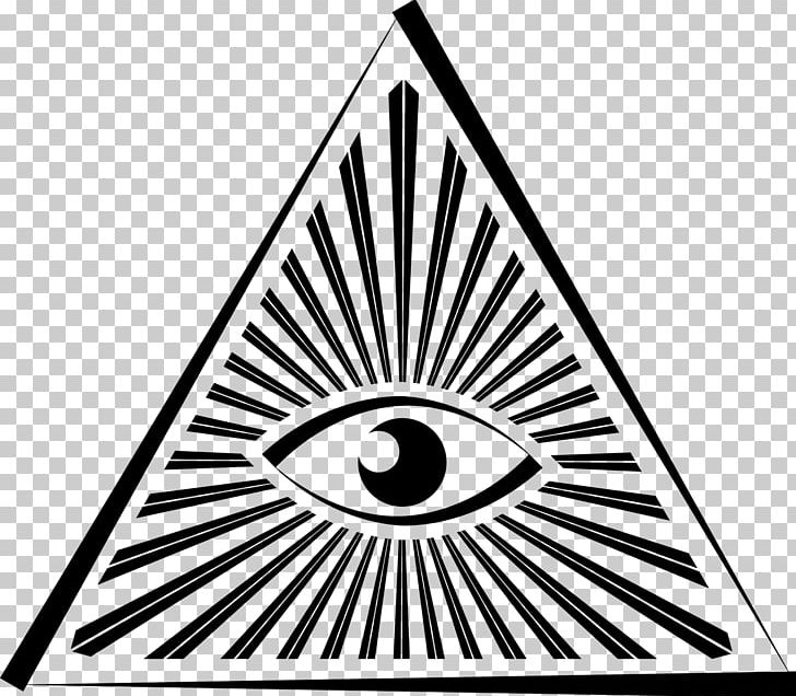 Eye Of Providence Illuminati Freemasonry Symbol PNG, Clipart, Angle, Annuit Coeptis, Area, Black And White, Brand Free PNG Download
