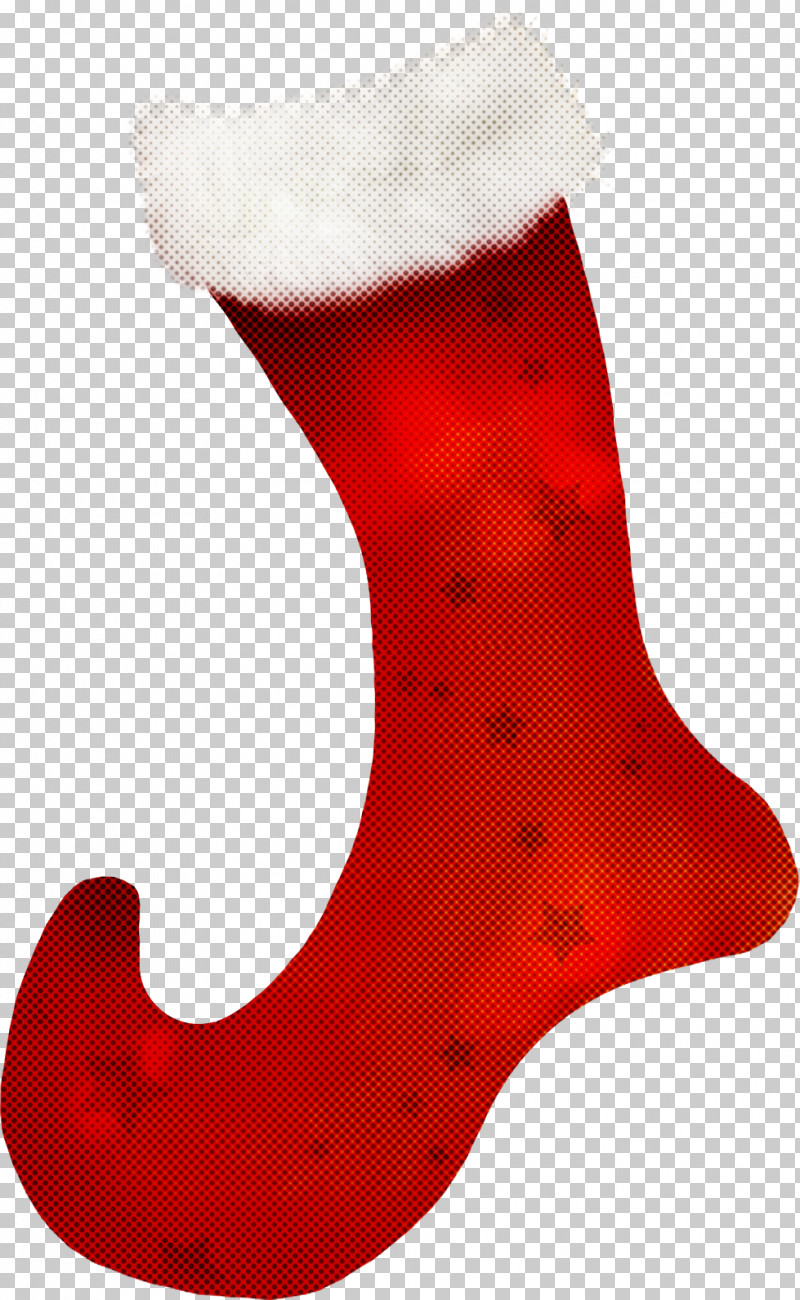 Christmas Stocking PNG, Clipart, Christmas Decoration, Christmas Stocking, Footwear, Interior Design, Red Free PNG Download