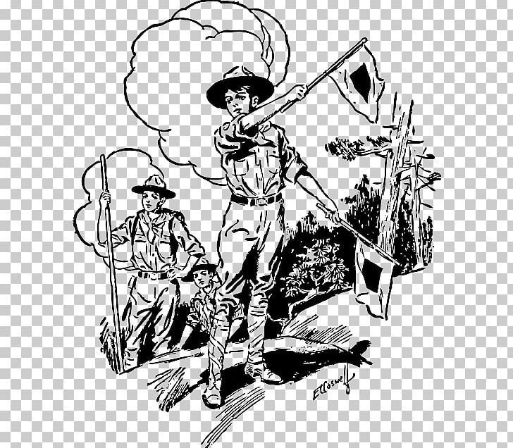 Scouting Boy Scouts Of America Girl Scouts Of The USA Cub Scout PNG, Clipart, Arm, Art, Black And White, Camping, Cartoon Free PNG Download