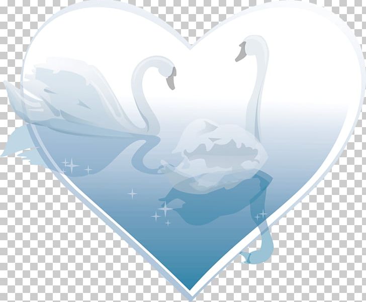 Cygnini Duck Bird Heart PNG, Clipart, Animals, Balloon Cartoon, Bird, Blue, Boy Cartoon Free PNG Download