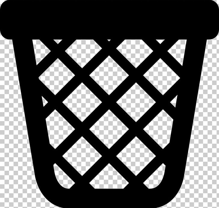 Rubbish Bins & Waste Paper Baskets Recycling Bin Computer Icons PNG, Clipart, Angle, Area, Black And White, Computer Icons, Empty Free PNG Download