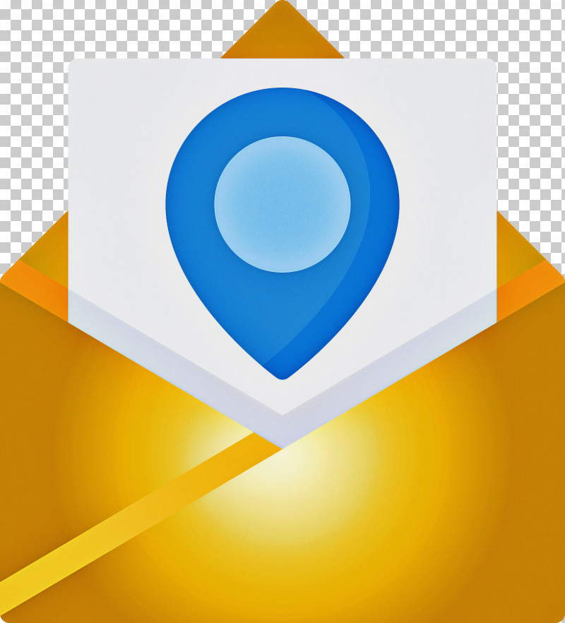 Email Location PNG, Clipart, Circle, Electric Blue, Email Location, Symbol, Yellow Free PNG Download