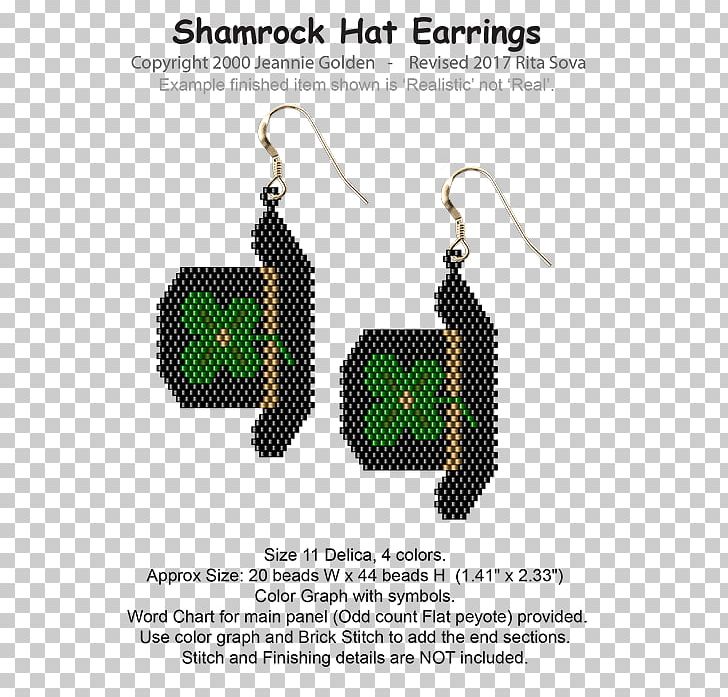 Earring Beadwork Seed Bead Saint Patrick's Day PNG, Clipart,  Free PNG Download