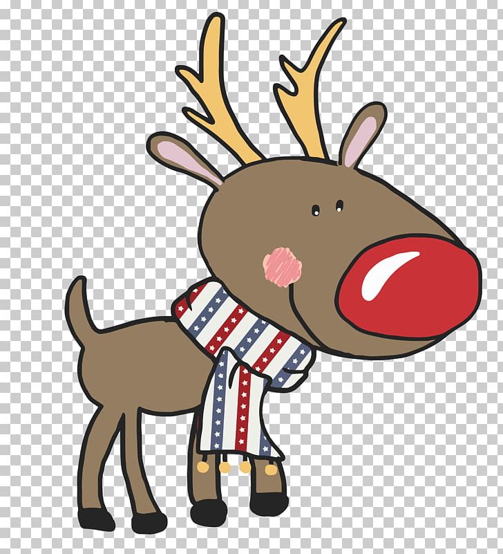 Reindeer Christmas New Year PNG, Clipart, Animal, Animal Figure, Cartoon, Christmas, Christmas Deer Free PNG Download