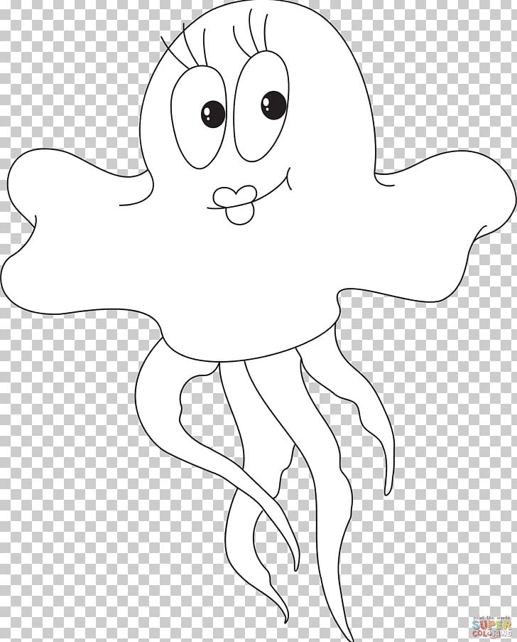 Jellyfish Sea PNG, Clipart, Angle, Art, Artwork, Black And White, Cartoon Free PNG Download