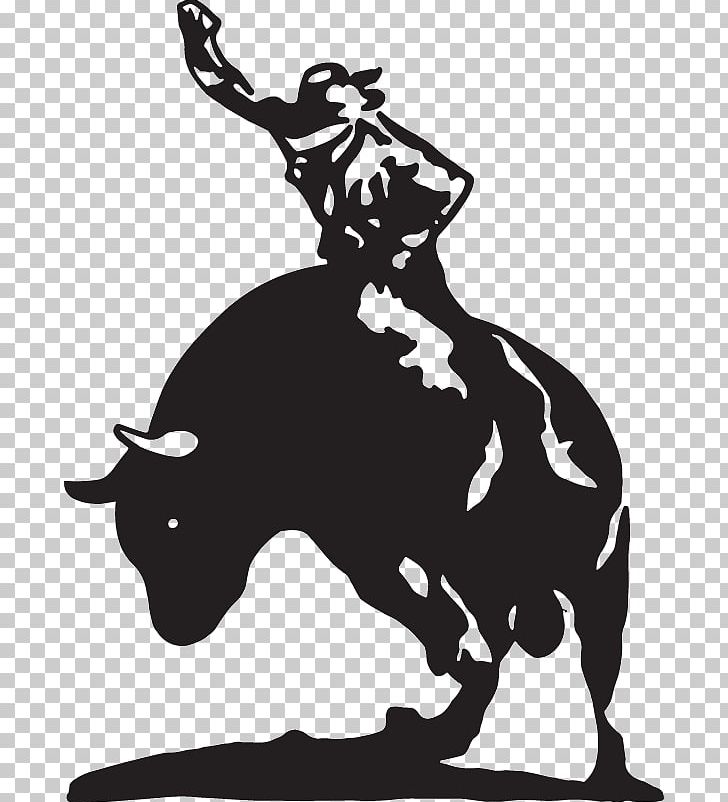 Bull Riding Cattle Ox Decal PNG, Clipart, Animals, Art, Black And White, Bull, Bull Riding Free PNG Download