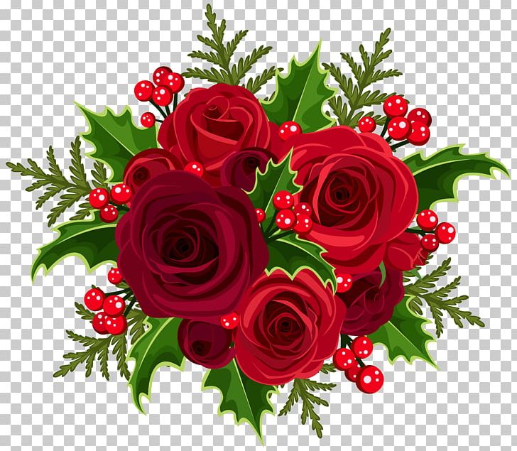 Christmas Flower Bouquet Rose PNG, Clipart, Christ, Christmas Gift, Cut Flowers, Floral Design, Floristry Free PNG Download