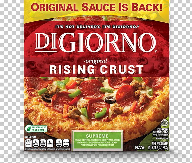 Digiorno Pizza Pepperoni Crust PNG, Clipart, Advertising, American Food, Baking, California Style Pizza, Convenience Food Free PNG Download