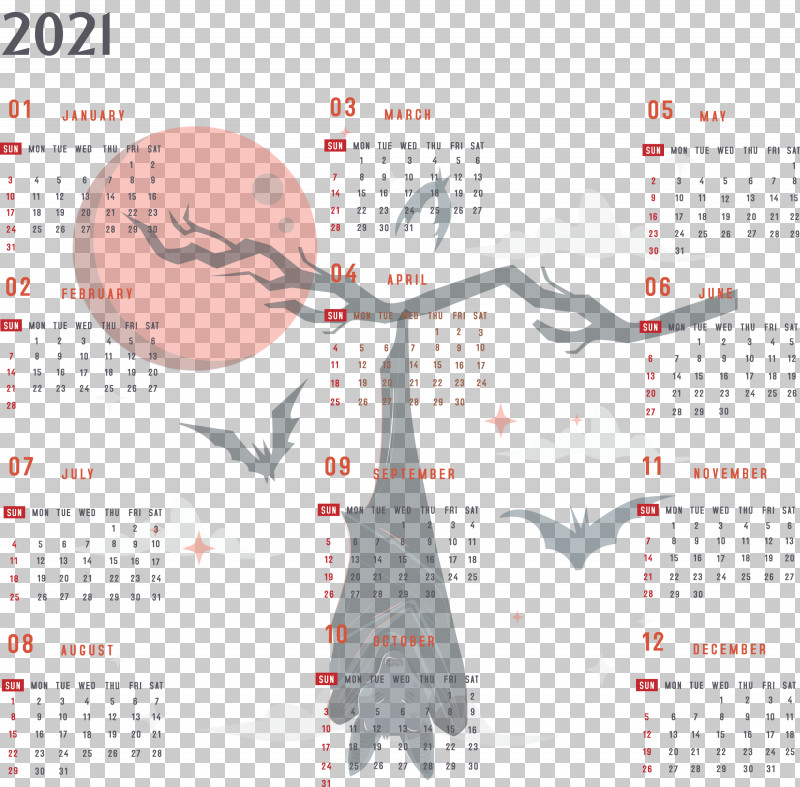 Year 2021 Calendar Printable 2021 Yearly Calendar 2021 Full Year Calendar PNG, Clipart, 2021 Calendar, Bats, Drawing, Eastern Red Bat, Line Art Free PNG Download