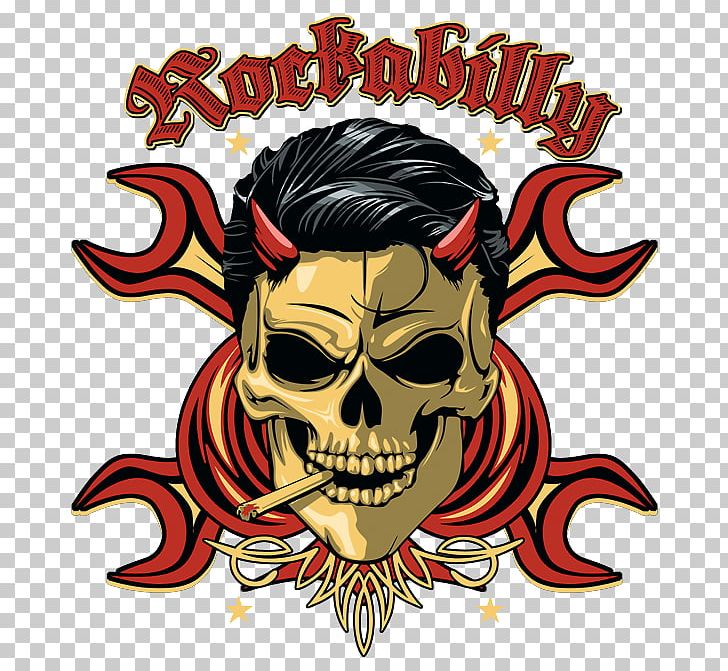 Rockabilly Skull Retro Style PNG, Clipart, Art, Bone, Car, Cartoon ...